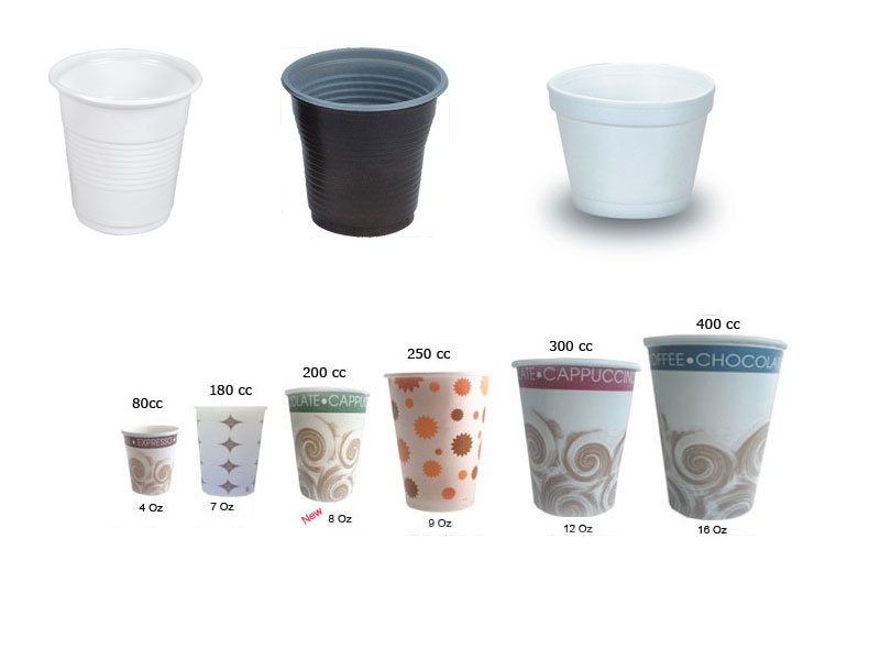 Plastik,Karton,Köpük Bardaklar